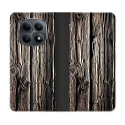 Housse Cuir Portefeuille Pour Xiaomi Redmi Note 15 4G Texture Bois