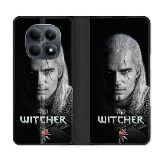 Housse Cuir Portefeuille Pour Xiaomi Redmi Note 15 4G The Witcher Noir