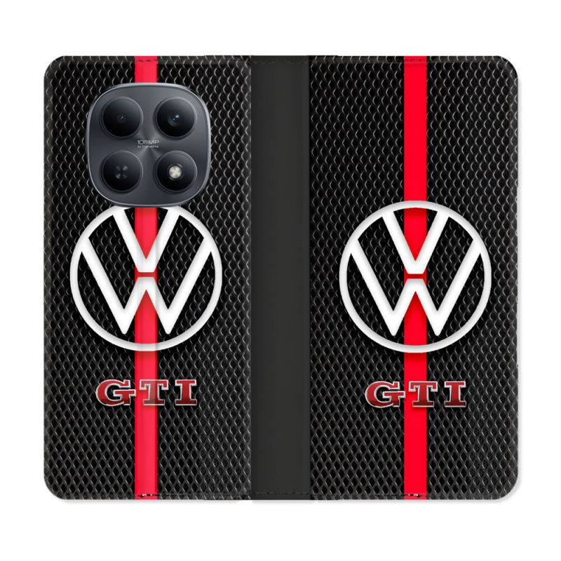 Housse Cuir Portefeuille Pour Xiaomi Redmi Note 15 4G Volkwagen Line