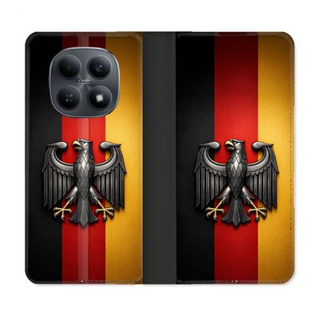 Housse Cuir Portefeuille Pour Xiaomi Redmi Note 15 4G Voyage Drapeau Allemagne