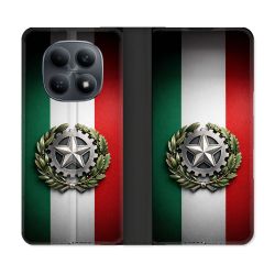 Housse Cuir Portefeuille Pour Xiaomi Redmi Note 15 4G Voyage Drapeau Italie