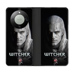 Housse Cuir Portefeuille Pour Honor Magic 8 Lite 5G The Witcher Noir