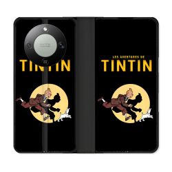 Housse Cuir Portefeuille Pour Honor Magic 8 Lite 5G Tintin Classique