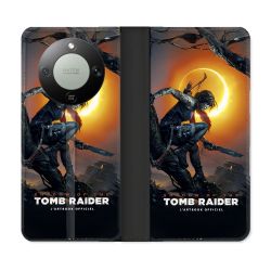 Housse Cuir Portefeuille Pour Honor Magic 8 Lite 5G Tomb Raider