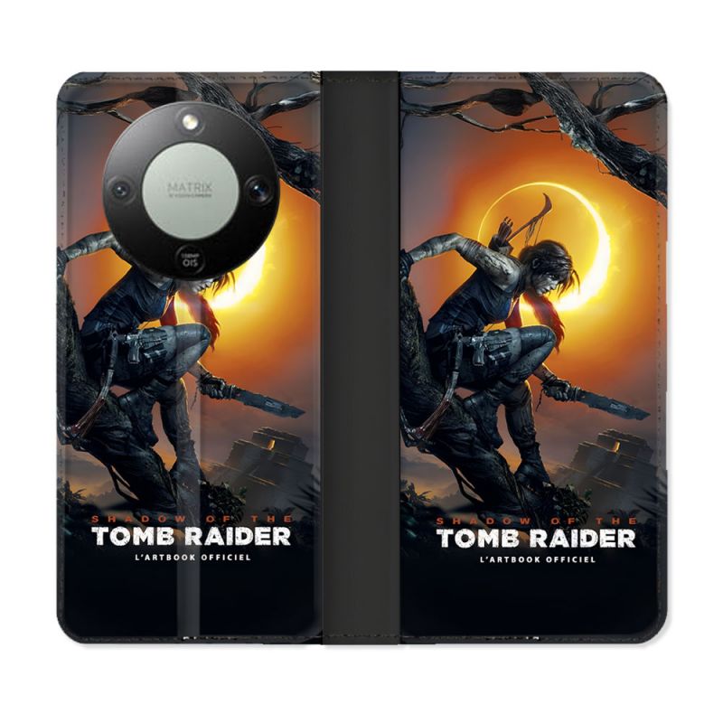 Housse Cuir Portefeuille Pour Honor Magic 8 Lite 5G Tomb Raider
