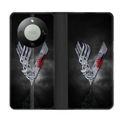 Housse Cuir Portefeuille Pour Honor Magic 8 Lite 5G Viking