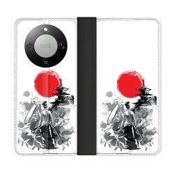 Housse Cuir Portefeuille Pour Honor Magic 8 Lite 5G Voyage Japon Femme