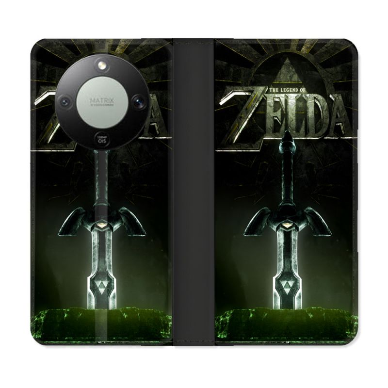 Housse Cuir Portefeuille Pour Honor Magic 8 Lite 5G Zelda