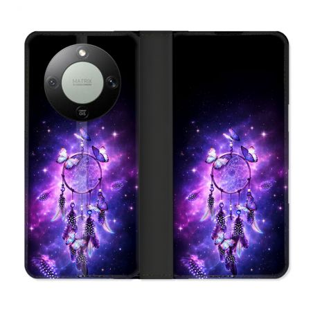 Housse Cuir Portefeuille Pour Honor Magic 8 Lite 5G Zen Attrape Reve Papillon 2026