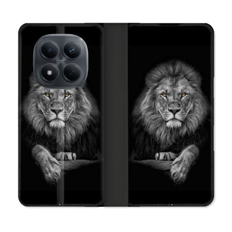 Housse Cuir Portefeuille Pour Xiaomi Redmi Note 15 Pro 4G Animal Lion Majestueux