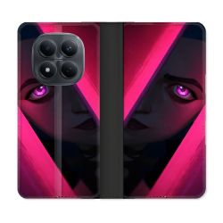Housse Cuir Portefeuille Pour Xiaomi Redmi Note 15 Pro 4G Arcane Jinx Rose