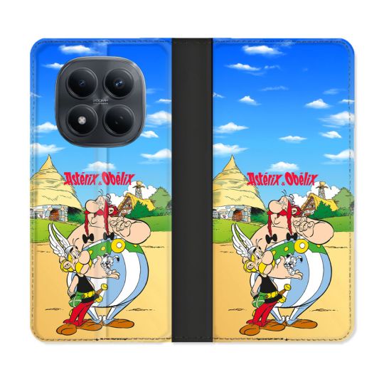 Housse Cuir Portefeuille Pour Xiaomi Redmi Note 15 Pro 4G Astérix Obélix Color