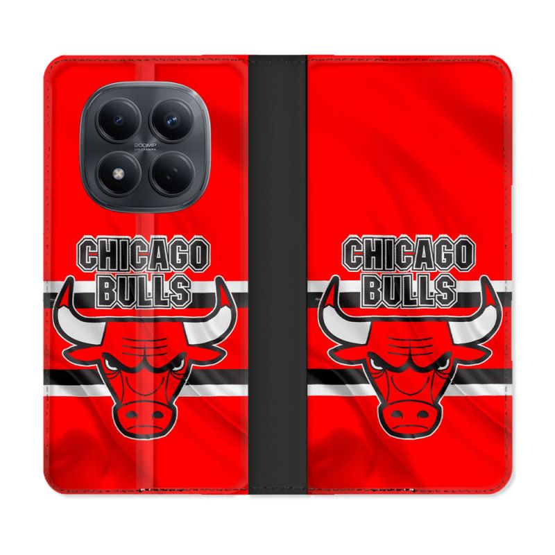 Housse Cuir Portefeuille Pour Xiaomi Redmi Note 15 Pro 4G Basket Chicago Bulls