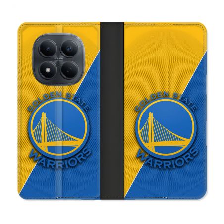 Housse Cuir Portefeuille Pour Xiaomi Redmi Note 15 Pro 4G Basket Golden State Warriors