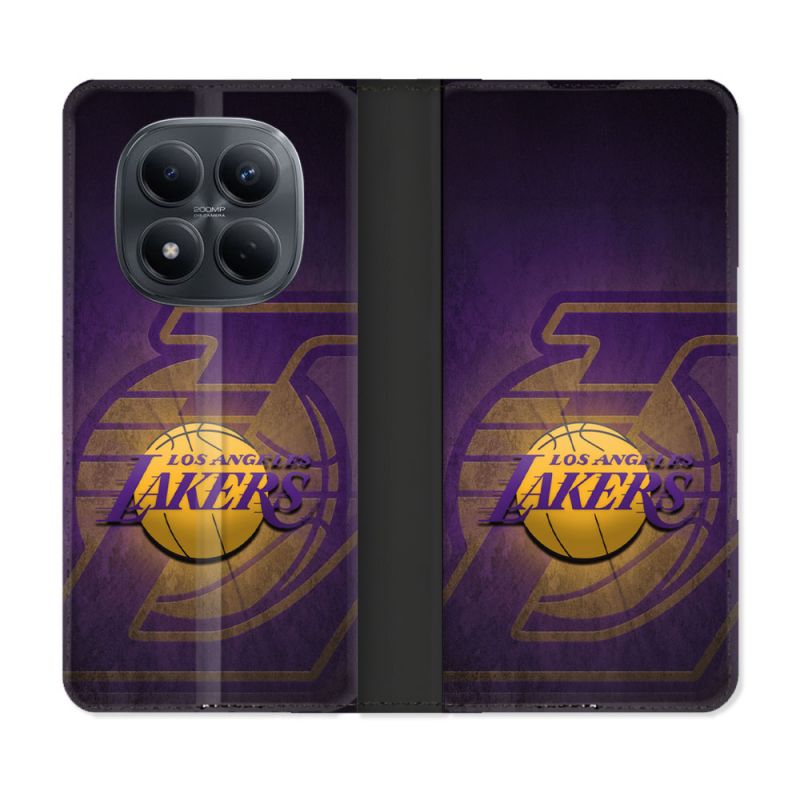 Housse Cuir Portefeuille Pour Xiaomi Redmi Note 15 Pro 4G Basket Los Angeles Lakers