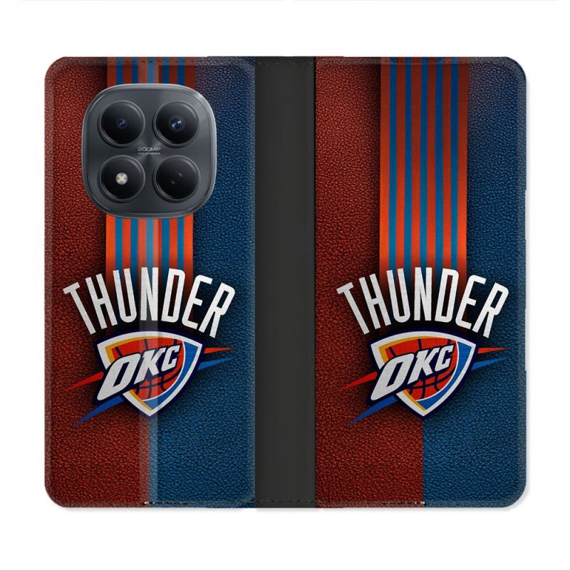 Housse Cuir Portefeuille Pour Xiaomi Redmi Note 15 Pro 4G Basket Oklahoma City Thunder