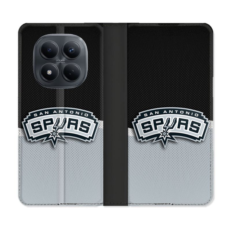 Housse Cuir Portefeuille Pour Xiaomi Redmi Note 15 Pro 4G Basket San Antonio Spurs