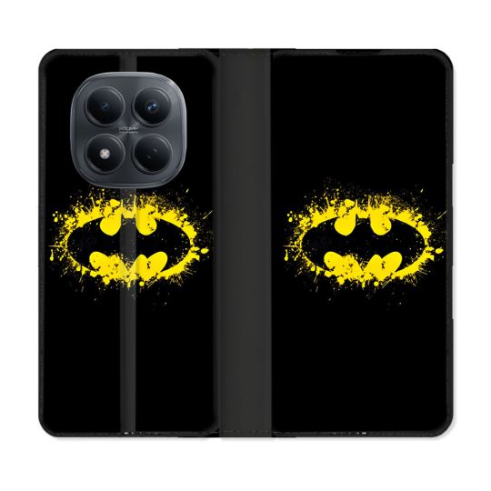 Housse Cuir Portefeuille Pour Xiaomi Redmi Note 15 Pro 4G Batman Logo