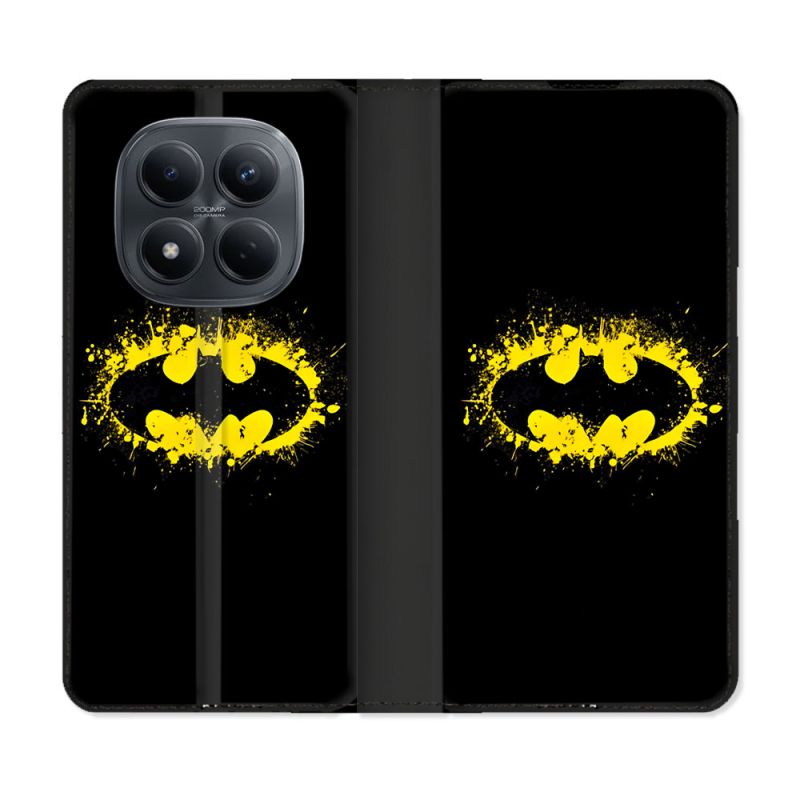 Housse Cuir Portefeuille Pour Xiaomi Redmi Note 15 Pro 4G Batman Logo