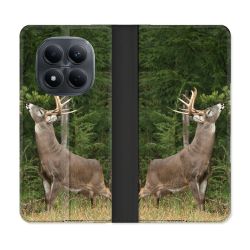 Housse Cuir Portefeuille Pour Xiaomi Redmi Note 15 Pro 4G Chasse Cerf