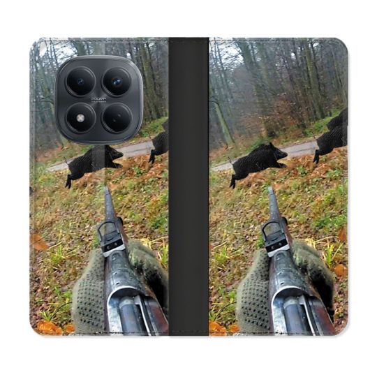 Housse Cuir Portefeuille Pour Xiaomi Redmi Note 15 Pro 4G Chasse Vision Tir