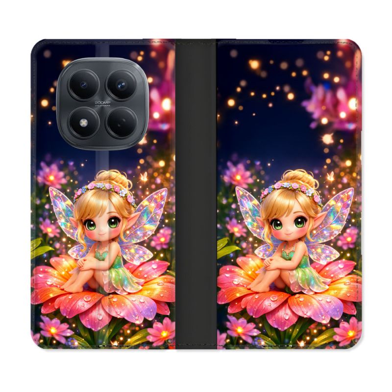 Housse Cuir Portefeuille Pour Xiaomi Redmi Note 15 Pro 4G Fantastique Fee Kawaii
