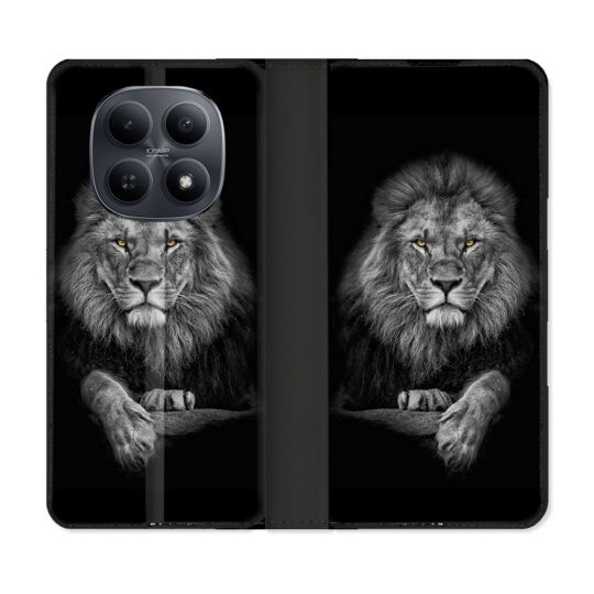 Housse Cuir Portefeuille Pour Xiaomi Redmi Note 15 5G Animal Lion Majestueux
