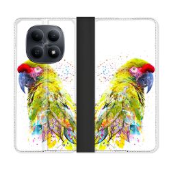 Housse Cuir Portefeuille Pour Xiaomi Redmi Note 15 5G Animal Perroquet Jaune