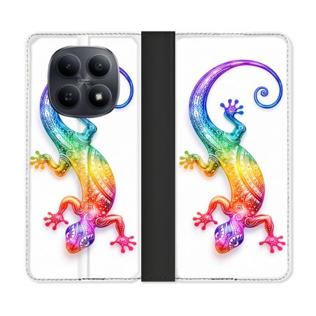 Housse Cuir Portefeuille Pour Xiaomi Redmi Note 15 5G Animal Salamandre Color 2026