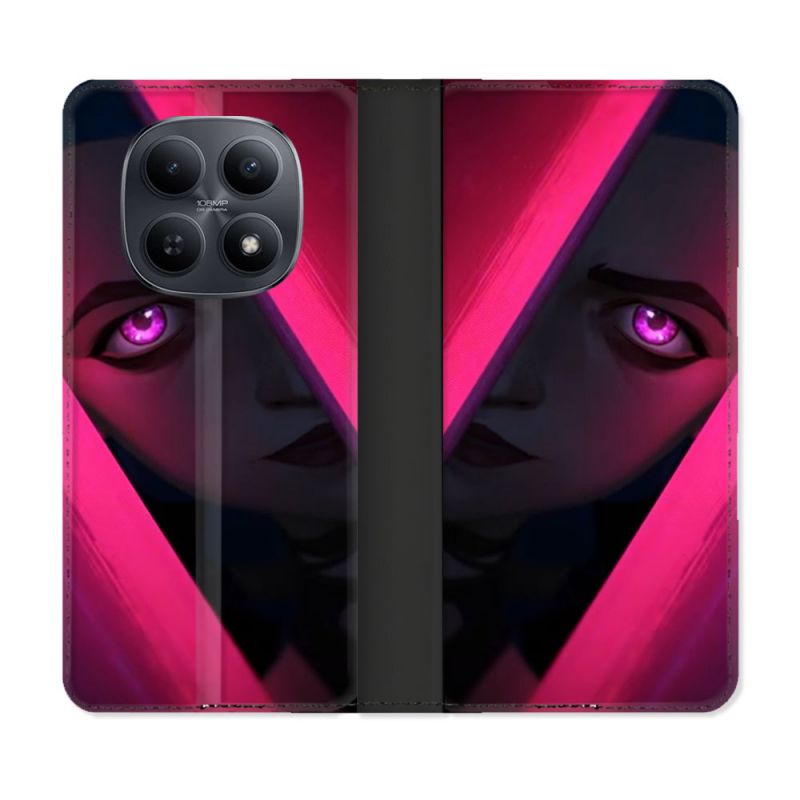 Housse Cuir Portefeuille Pour Xiaomi Redmi Note 15 5G Arcane Jinx Rose