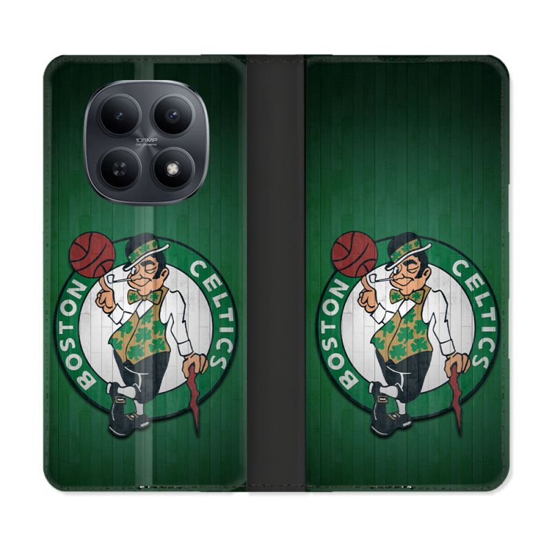Housse Cuir Portefeuille Pour Xiaomi Redmi Note 15 5G Basket Boston Celtics