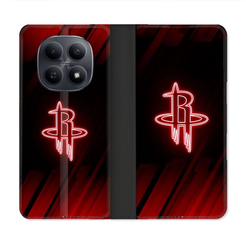 Housse Cuir Portefeuille Pour Xiaomi Redmi Note 15 5G Basket Houston Rockets