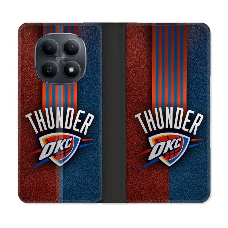 Housse Cuir Portefeuille Pour Xiaomi Redmi Note 15 5G Basket Oklahoma City Thunder
