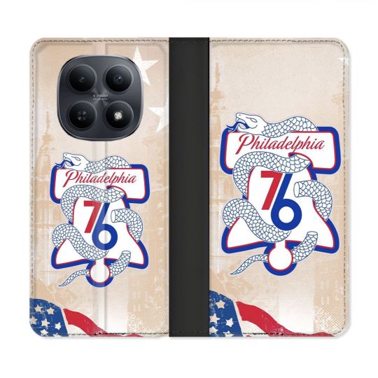 Housse Cuir Portefeuille Pour Xiaomi Redmi Note 15 5G Basket Philadelphia 76ers