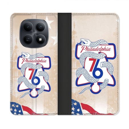 Housse Cuir Portefeuille Pour Xiaomi Redmi Note 15 5G Basket Philadelphia 76ers