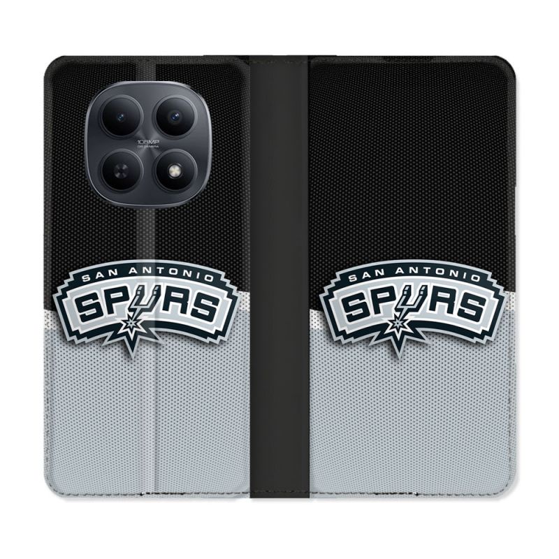 Housse Cuir Portefeuille Pour Xiaomi Redmi Note 15 5G Basket San Antonio Spurs
