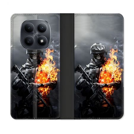 Housse Cuir Portefeuille Pour Xiaomi Redmi Note 15 5G Call Of Duty Squelette