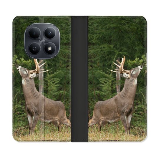 Housse Cuir Portefeuille Pour Xiaomi Redmi Note 15 5G Chasse Cerf