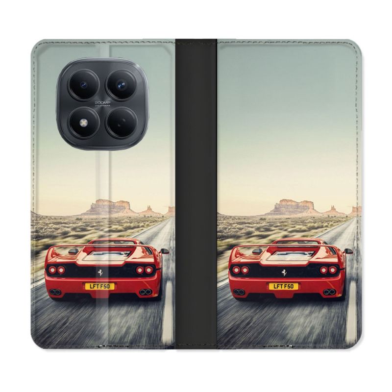 Housse Cuir Portefeuille Pour Xiaomi Redmi Note 15 Pro 4G Ferrari F50