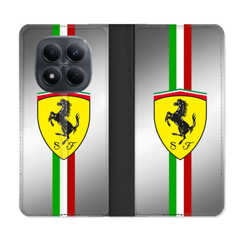 Housse Cuir Portefeuille Pour Xiaomi Redmi Note 15 Pro 4G Ferrari Ligne