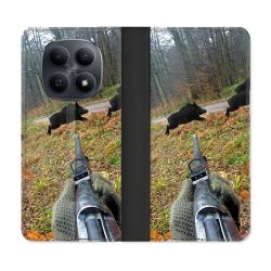 Housse Cuir Portefeuille Pour Xiaomi Redmi Note 15 5G Chasse Vision Tir