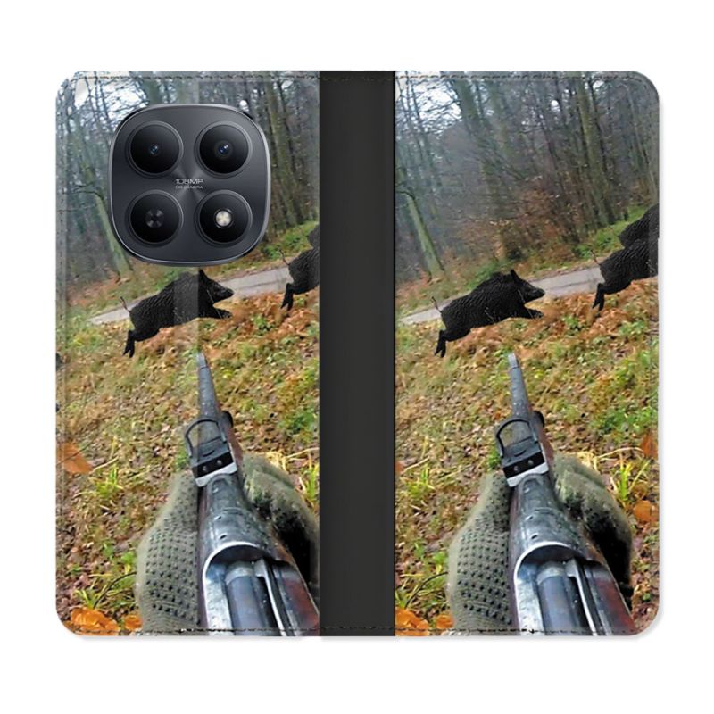 Housse Cuir Portefeuille Pour Xiaomi Redmi Note 15 5G Chasse Vision Tir