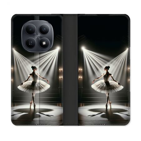 Housse Cuir Portefeuille Pour Xiaomi Redmi Note 15 5G Danseuse Lumière