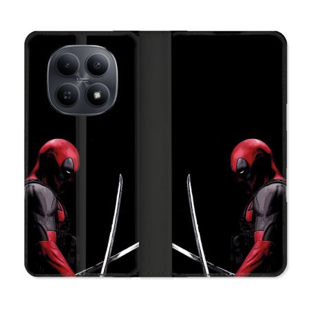 Housse Cuir Portefeuille Pour Xiaomi Redmi Note 15 5G Deadpool Epee