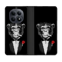 Housse Cuir Portefeuille Pour Xiaomi Redmi Note 15 5G Decale Singe Mafia