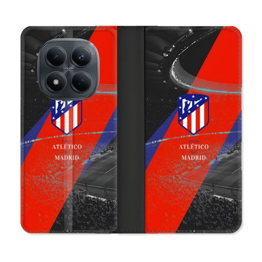 Housse Cuir Portefeuille Pour Xiaomi Redmi Note 15 Pro 4G Foot Athletico Madrid