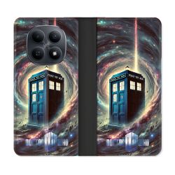 Housse Cuir Portefeuille Pour Xiaomi Redmi Note 15 5G Dr Who Tardis Univers