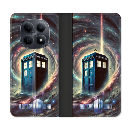 Housse Cuir Portefeuille Pour Xiaomi Redmi Note 15 5G Dr Who Tardis Univers