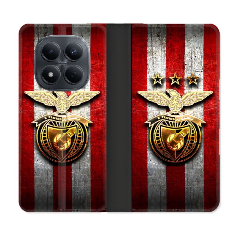 Housse Cuir Portefeuille Pour Xiaomi Redmi Note 15 Pro 4G Foot Benfica