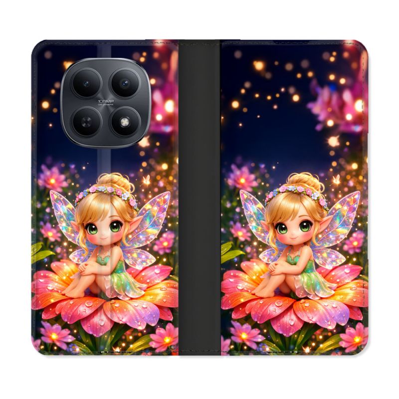 Housse Cuir Portefeuille Pour Xiaomi Redmi Note 15 5G Fantastique Fee Kawaii
